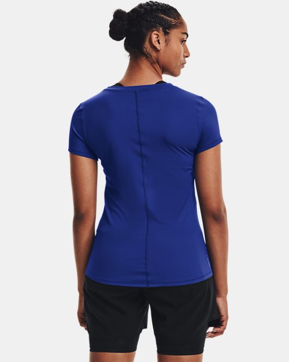 Women's UA Iso-Chill Softball Short Sleeve, Blue, pdpMainDesktop image number 1